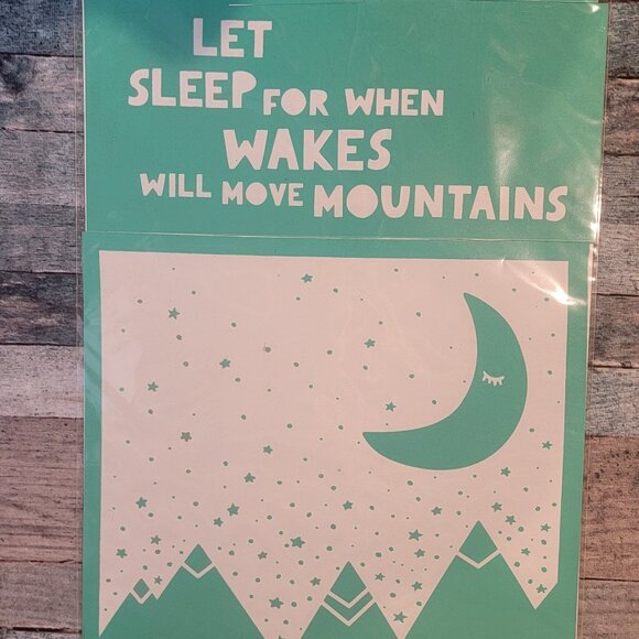 Move Mountains ~ Reuseable silk screen stencil 12 x 18 - Picture 1 of 4